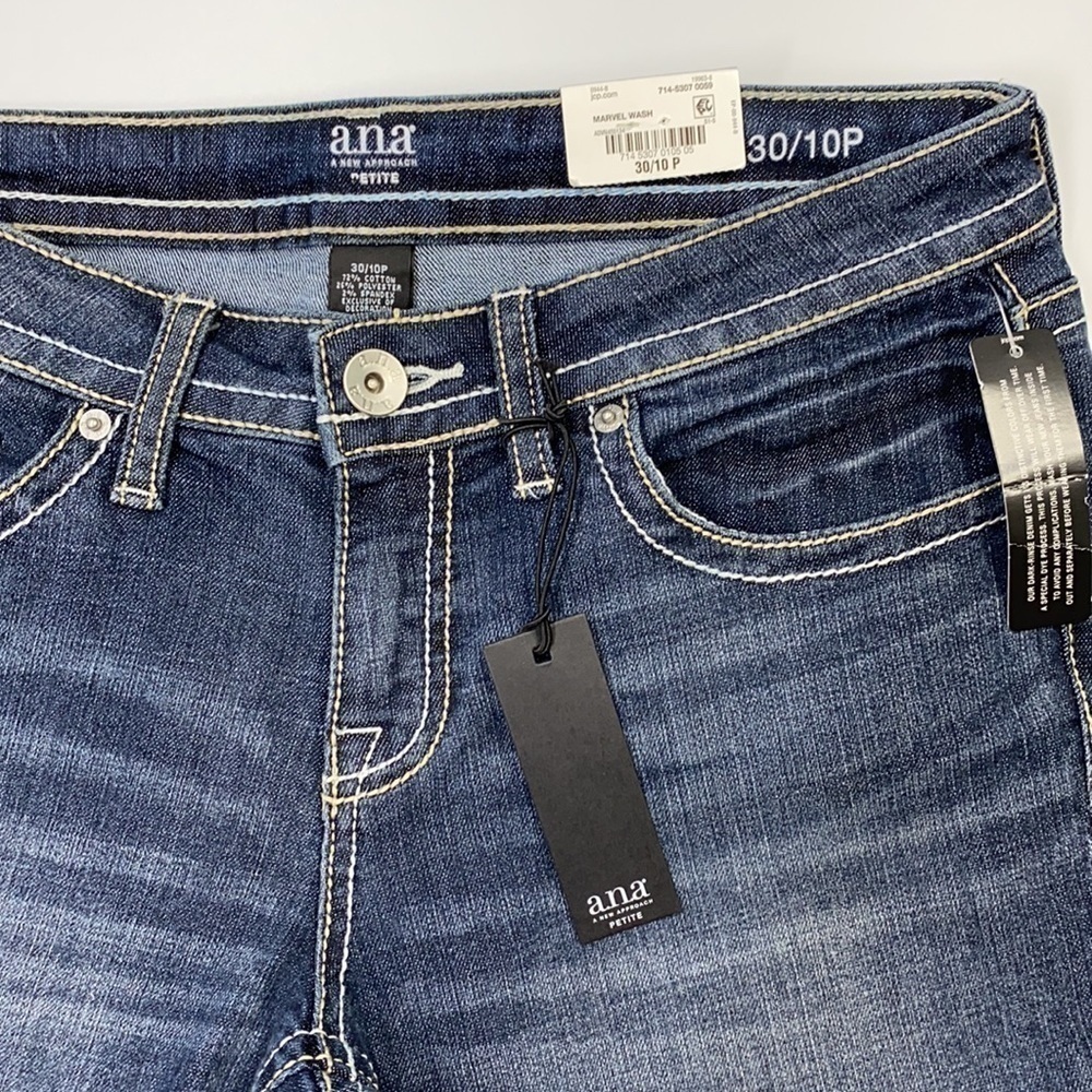 a.n.a Petite Crop/Capri Denim Pants NWT - Picture 3 of 8